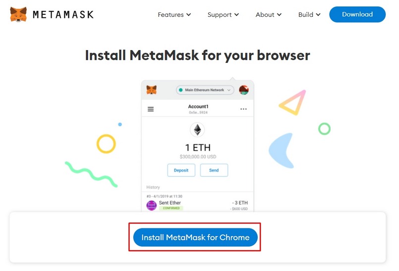 Click vào Instal Metamax for Chrome