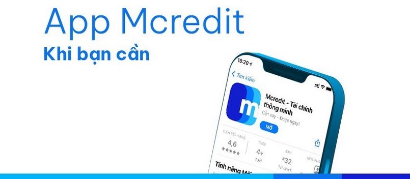 Dùng app Mcredit tra cứu khoản vay